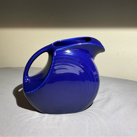 Fiestaware Other - Fiestaware Blue Large Disk Pitcher - Retired Color - Made in the USA